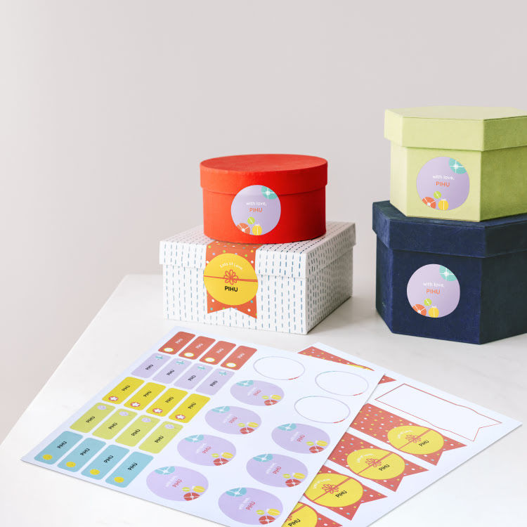 Custom product labels printed for business requirements